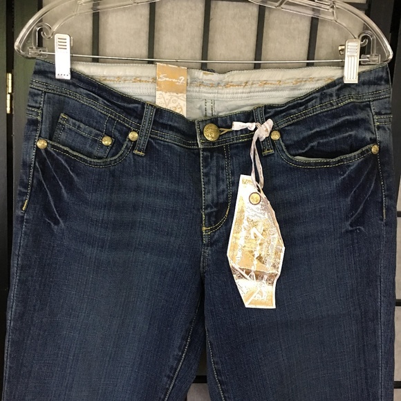 Seven7 womens lowrise bootcut  jeans size 32 - Picture 2 of 6